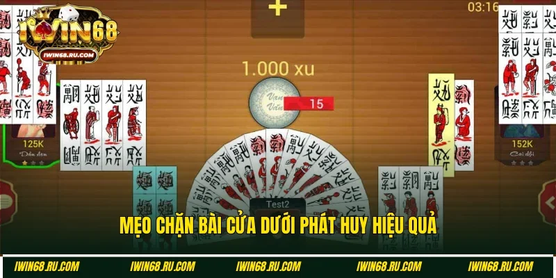 Chiến thuật chặn cửa dưới siêu hiệu quả