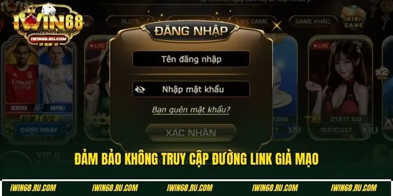 Truy cập vào website chính thức của Iwin68